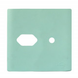 Placa p/ 1 Tomada + furo 4x4 - Novara Siciliano